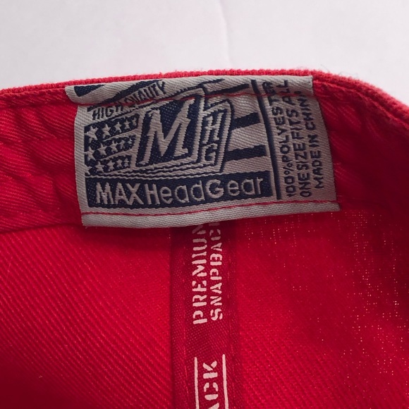 Nike Air Jordan Men's Snapback Hat Red Black OSFM Embroidered Jumpman Logo - Picture 3 of 4